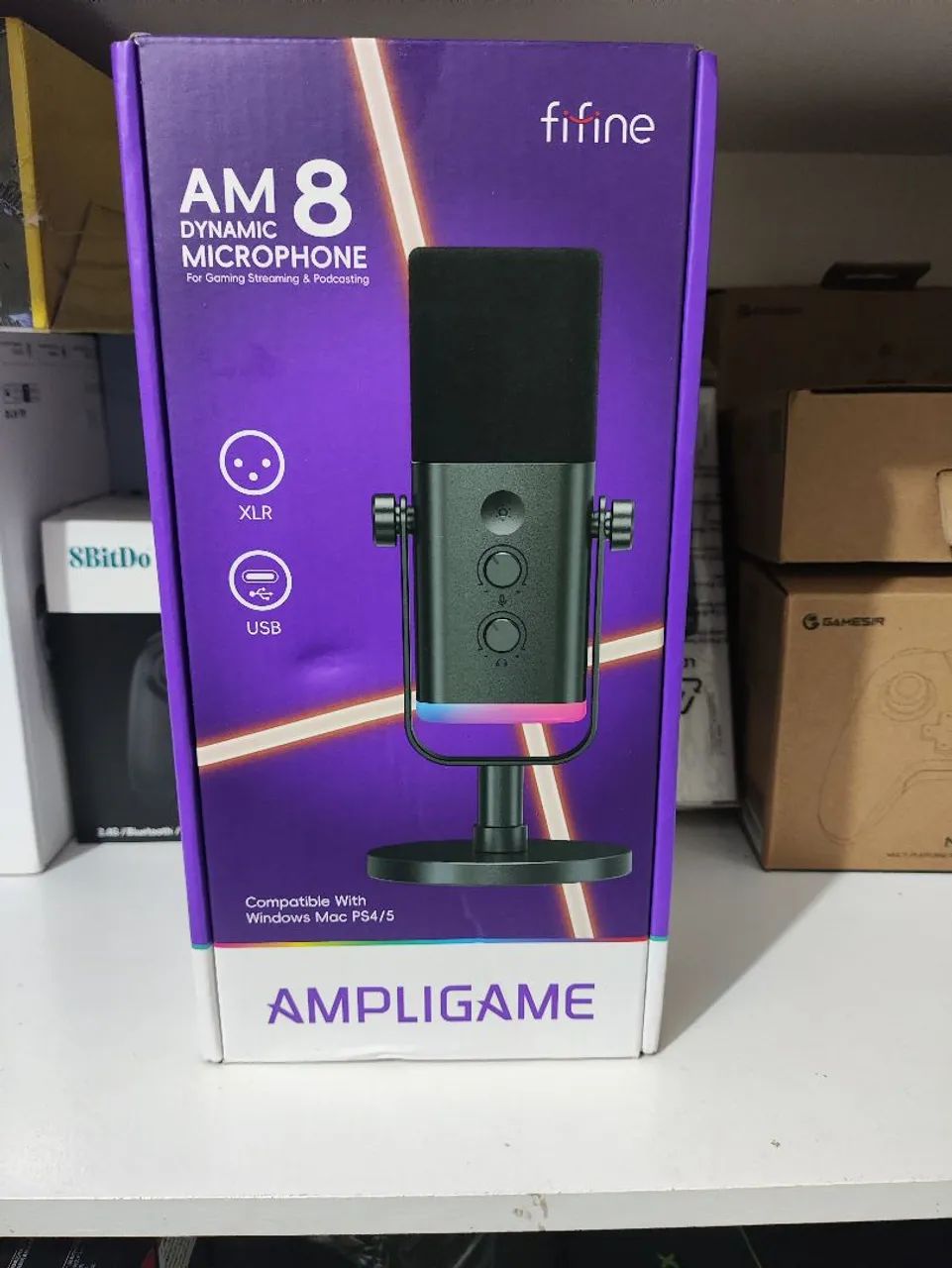 Microfone Fifine AM8 RGB novo lacrado  - Foto 4