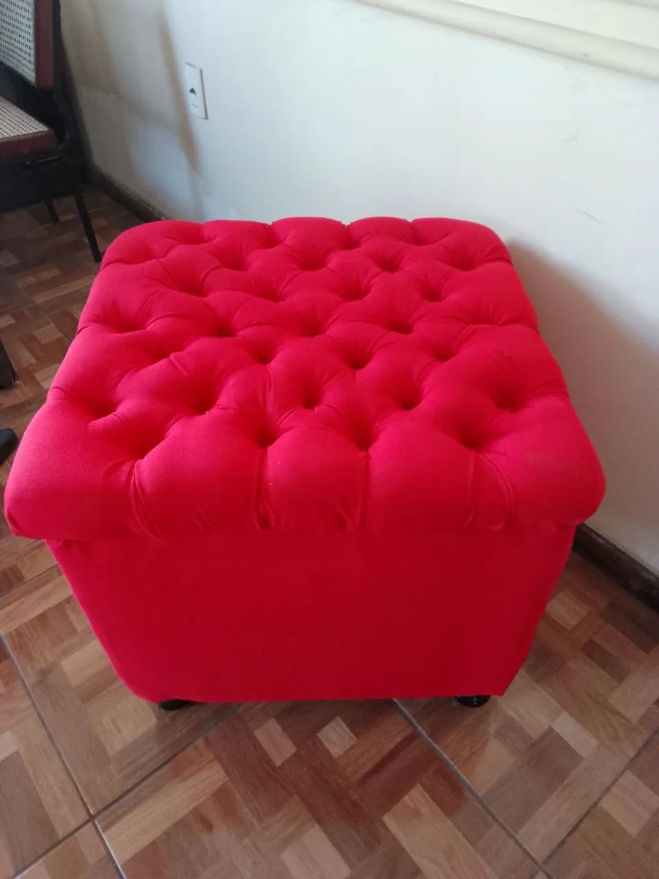 Puff vermelho grande. - Foto 5