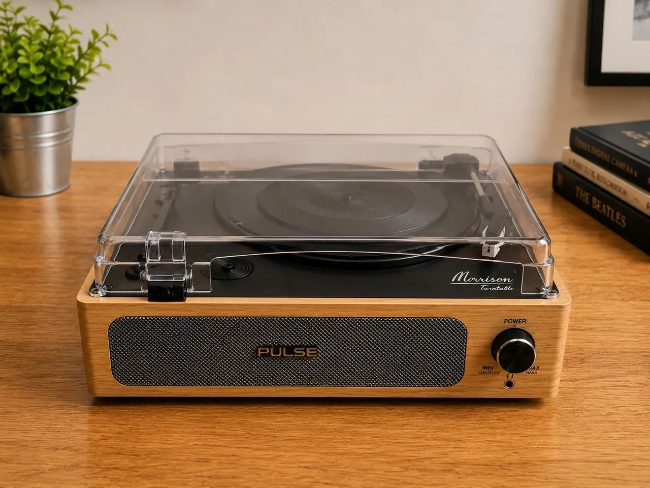 Vitrola Pulse Morrison Turntable Bluetooth - Bivolt | Design Retrô | - Foto 3