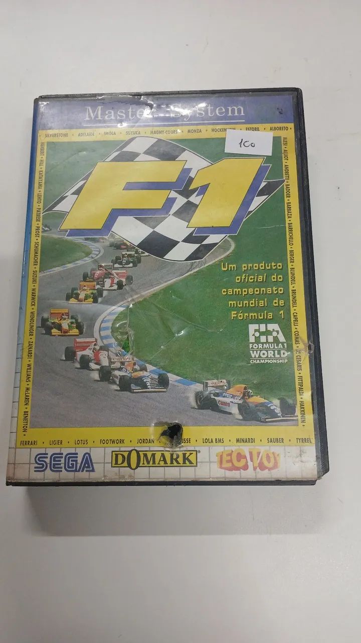 Jogo Fórmula 1 original Master System