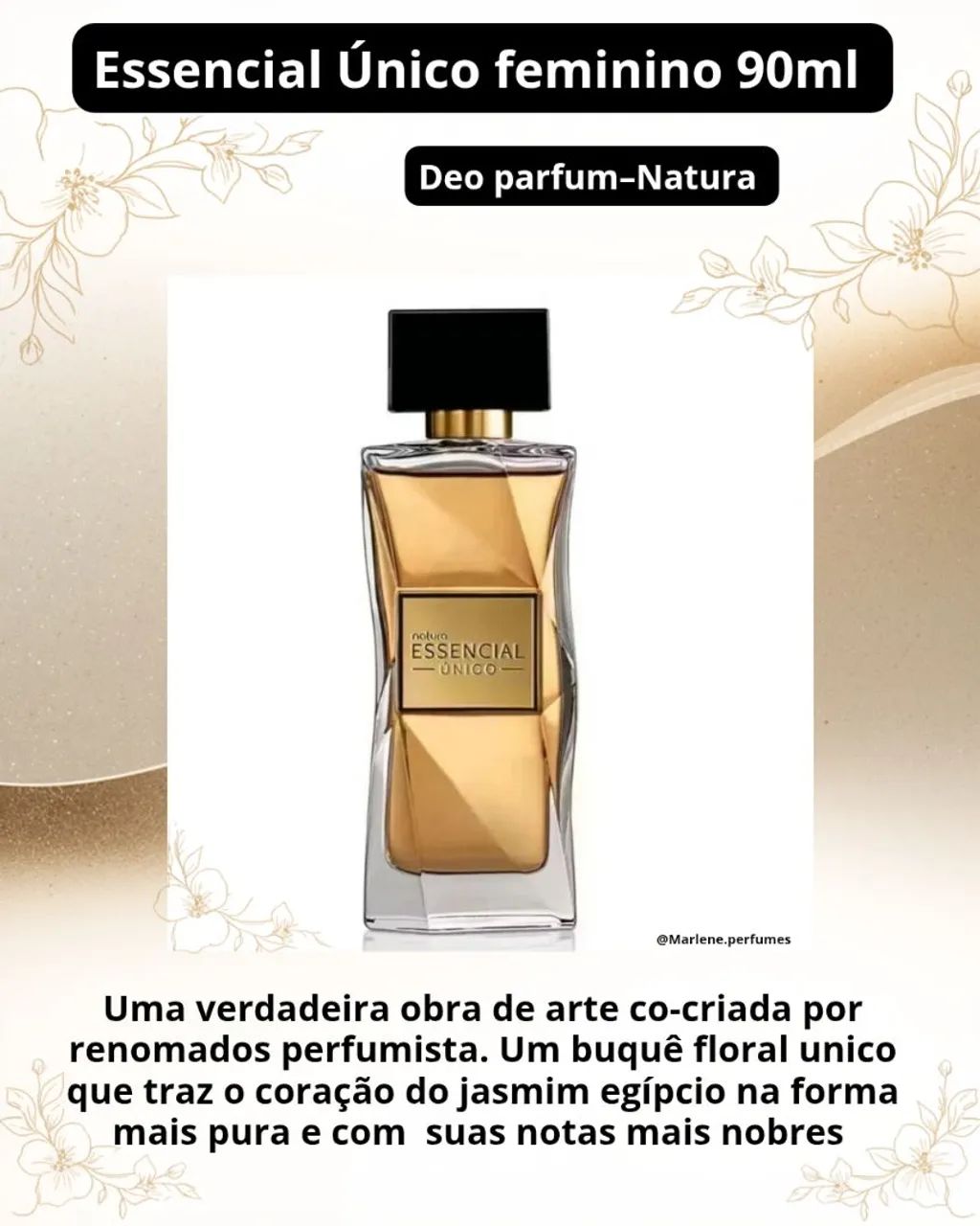 Deo parfum Essencial Único-Natura feminino, 90ml 