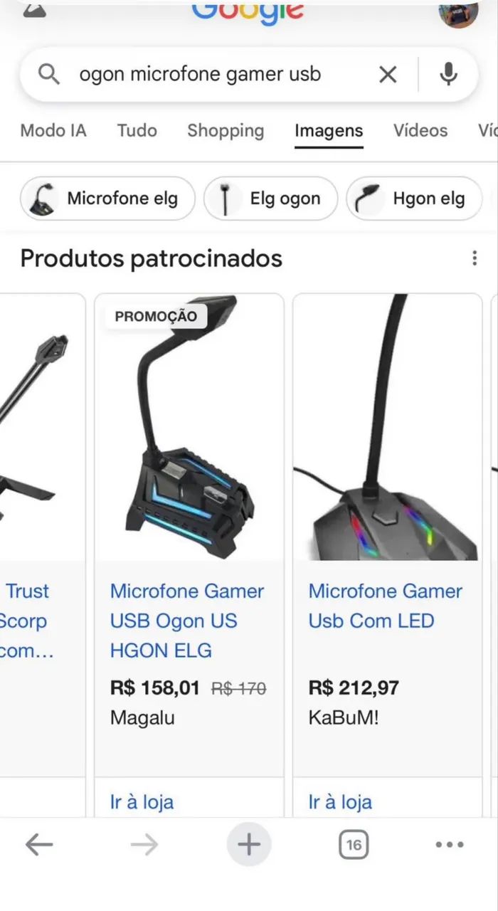 Microfone gamer de mesa  - Foto 2