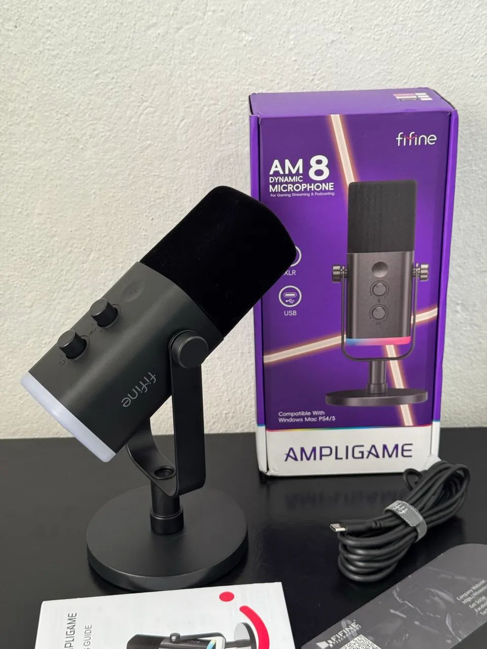 Microfone GAMER FIFINE AM8!! LACRADO!! PROMOÇÃO!! - Foto 4
