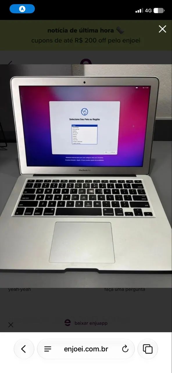 Vendo MacBook Air 2017 em ótimo estado  - Foto 2