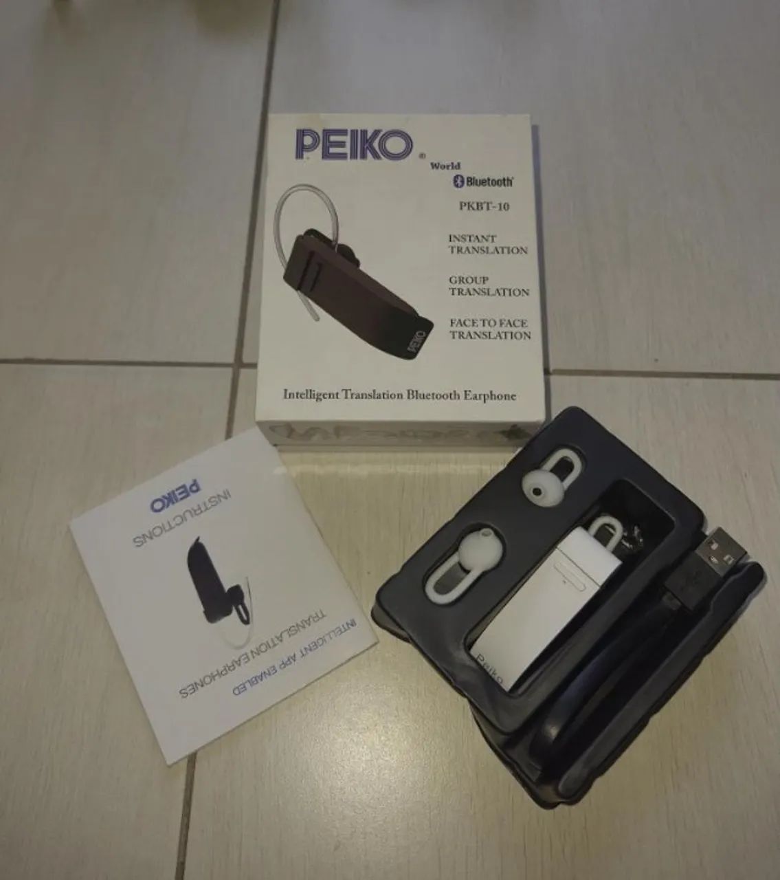 FONE TRADUTOR DE VOZ PEIKO - BLUETOOTH - Foto 2