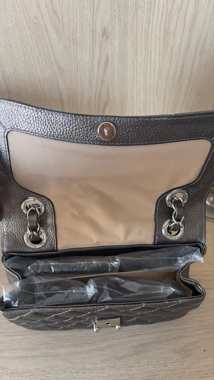 Bolsa Arezzo de Couro Nova - Foto 5
