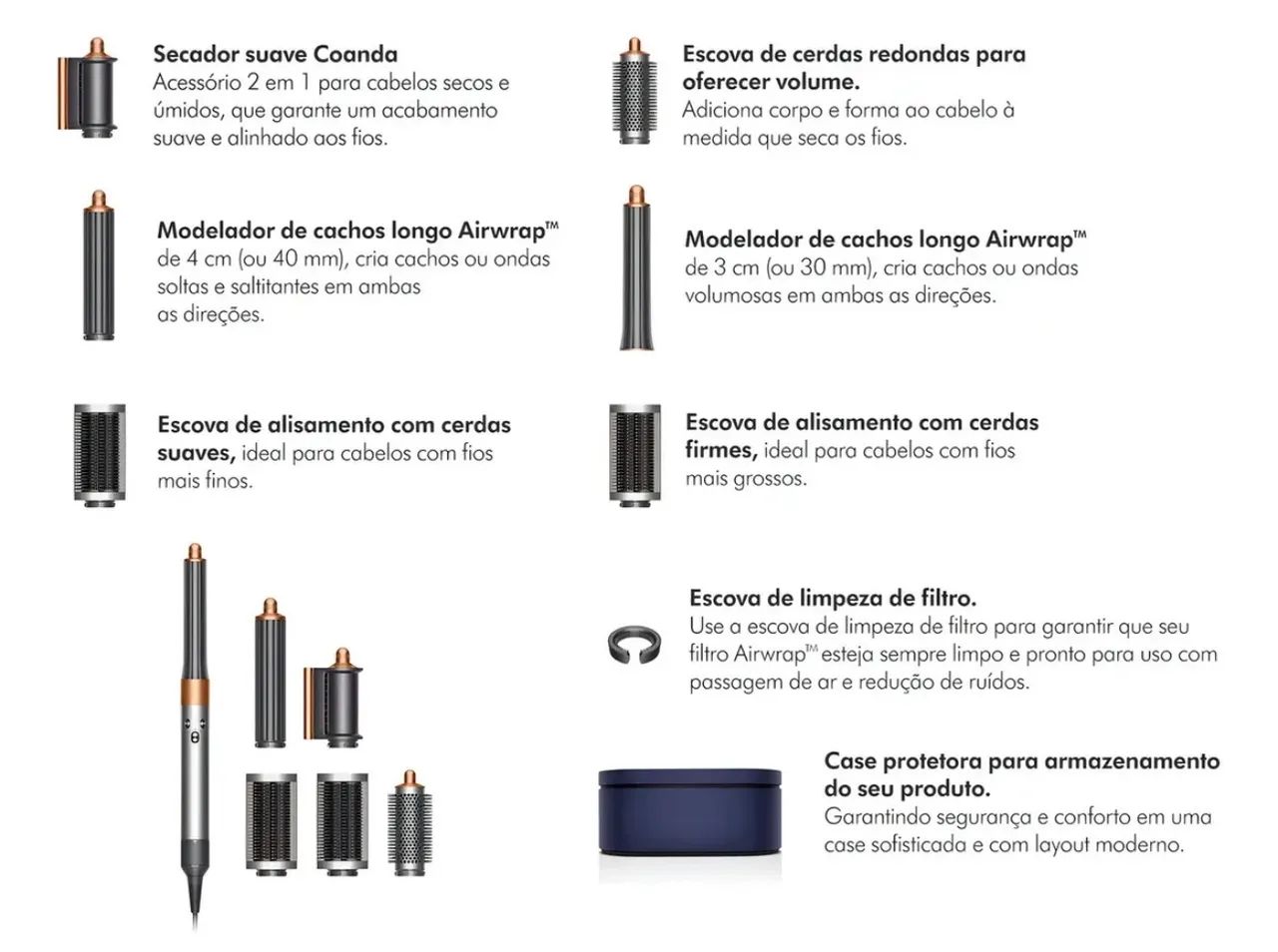 Dyson Airwrap Multiestilizador De Cabelo - Completo - Foto 3