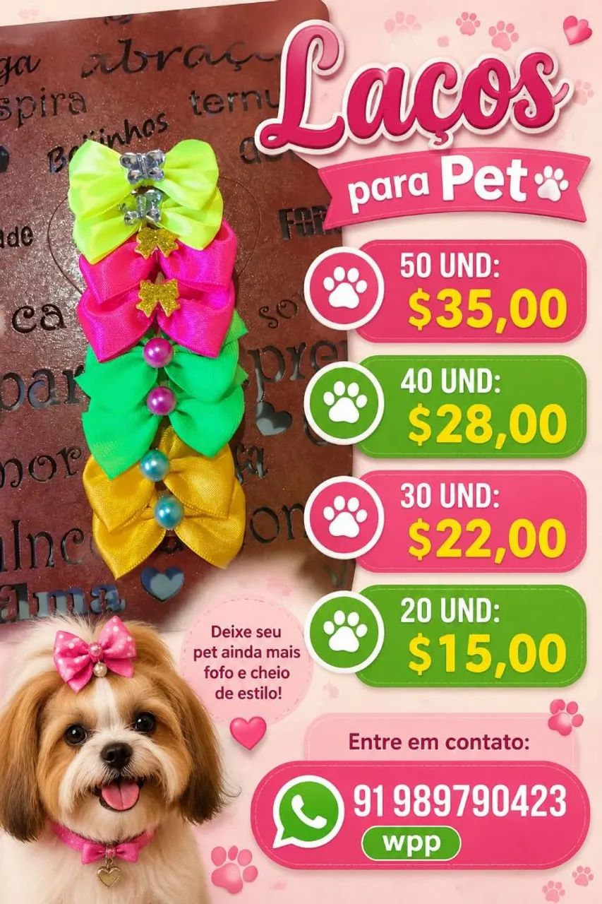 Laços para pet - Foto 5
