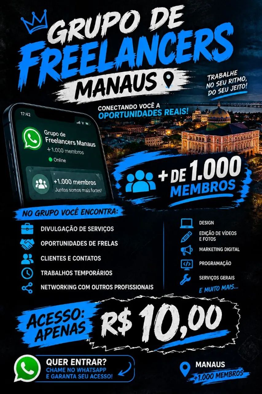 Vaga de emprego FREELANCERS
