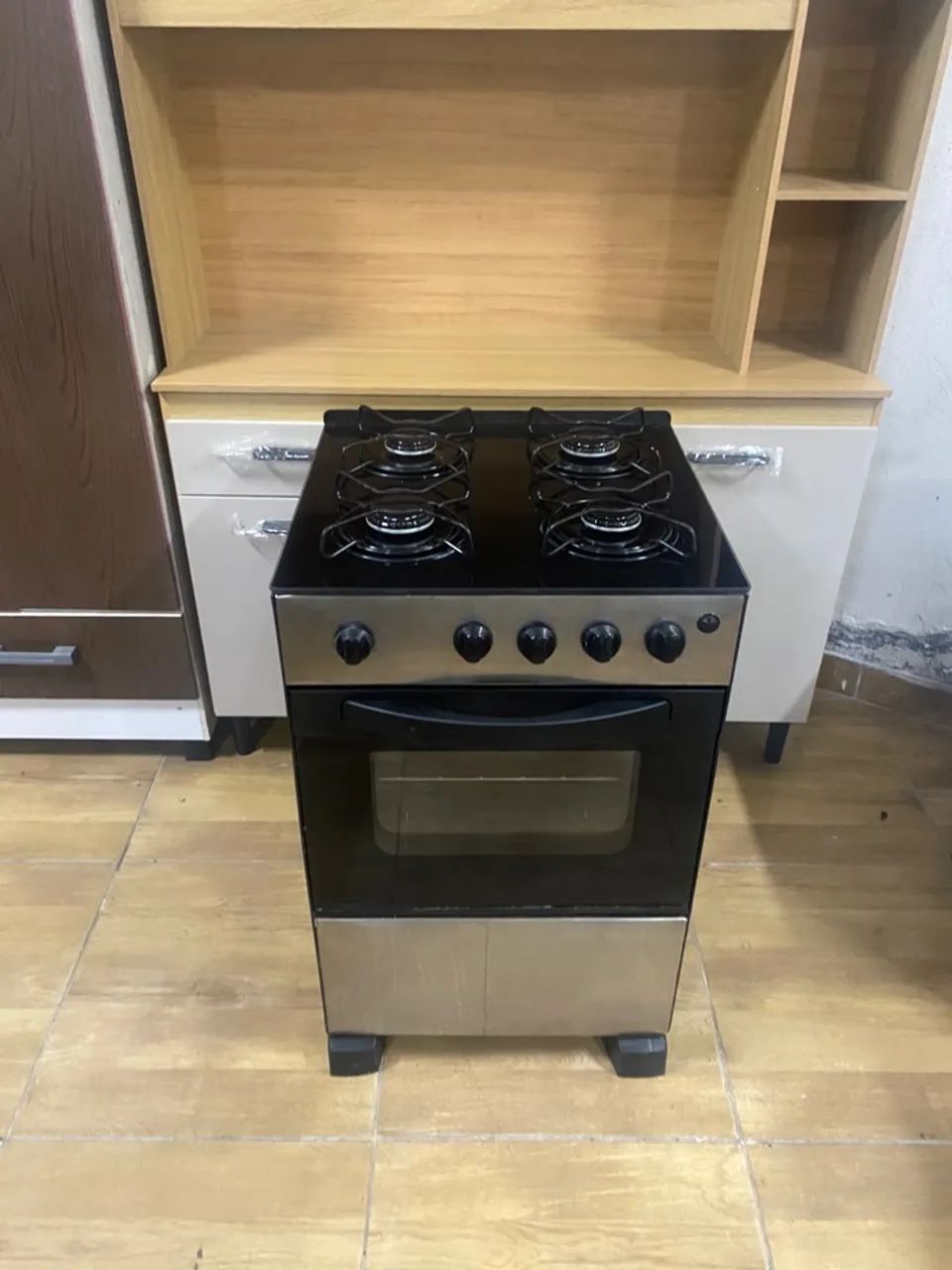 Fogão mesa de vidro inox Esmaltec funcionando perfeitamente 