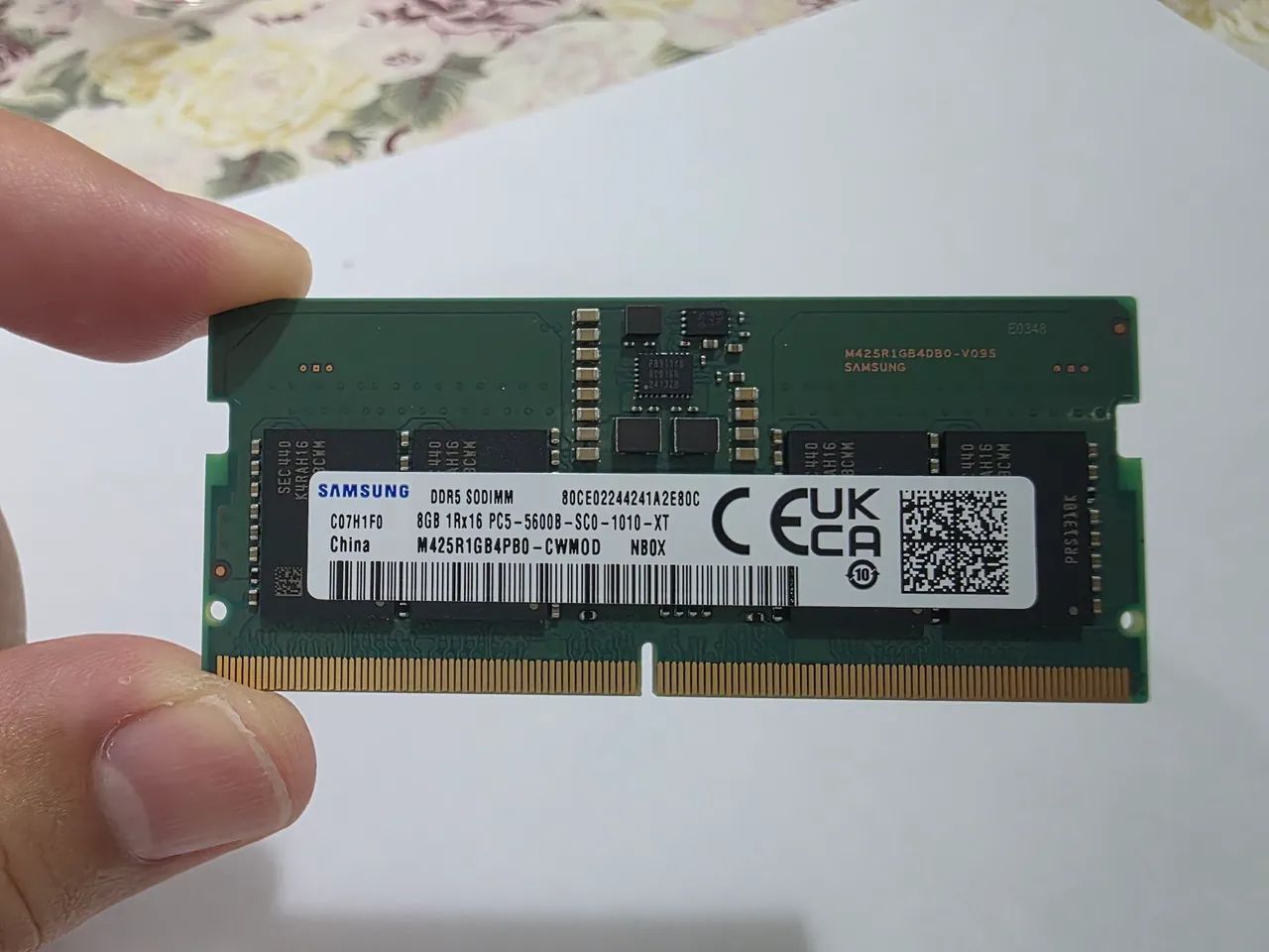 Samsung DDR5-5600 SODIMM 8GB ×2 Memoria Samsung SODIMM DDR5 16gb 5600mhz (2R - 8GB) - Memória RAM