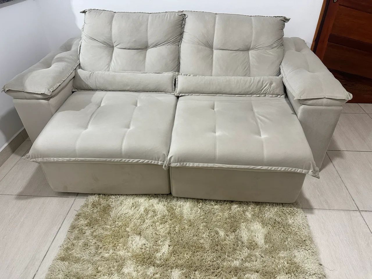 Sofá retrátil e reclinável novo - Foto 4