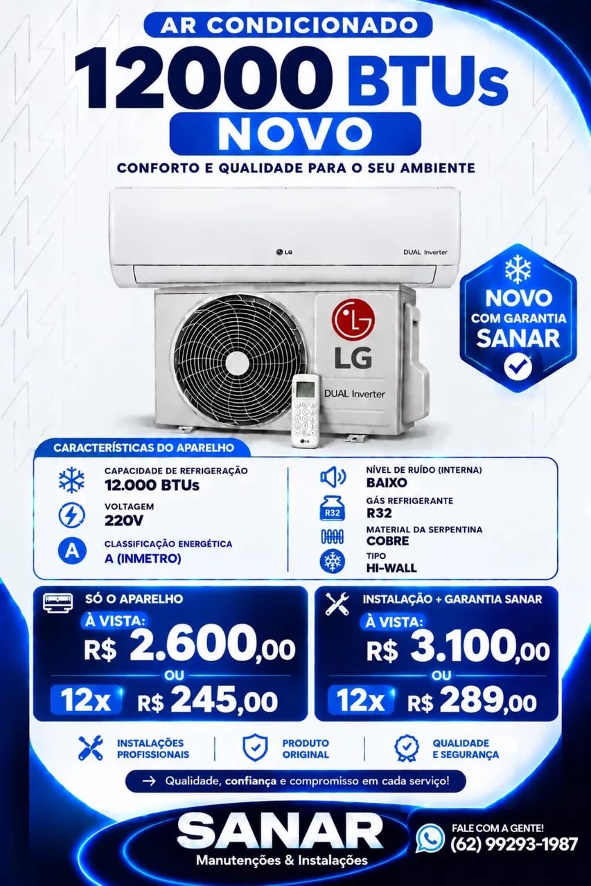 Ar condicionado LG 