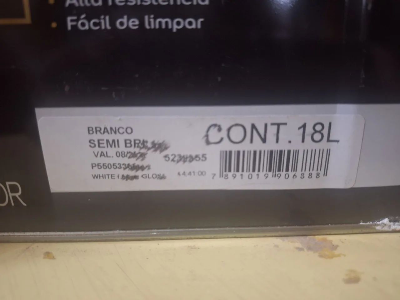 1 lata tinta semibrilho branco CORAL 18 L - Foto 2