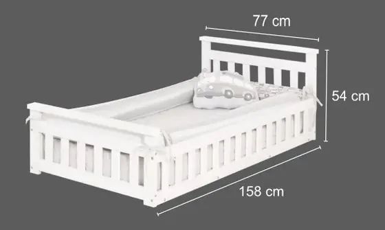 Cama Infantil com Grade Bella - Foto 4
