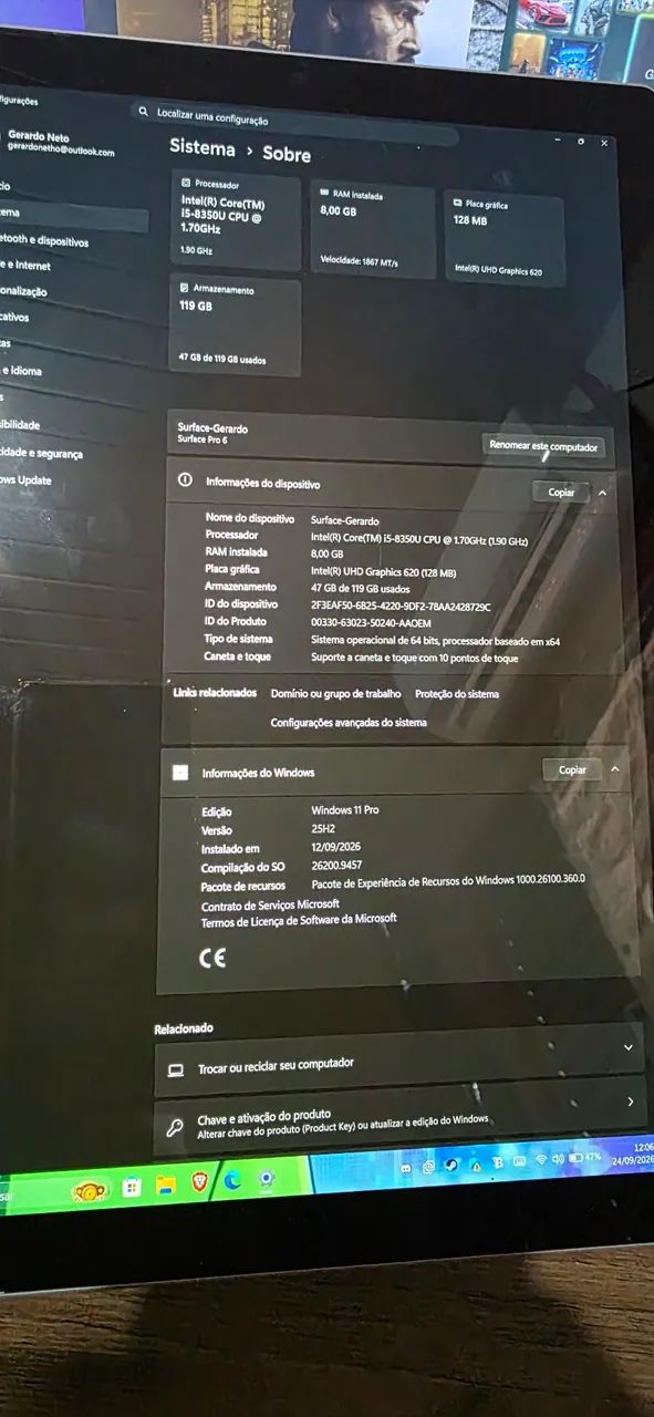 Tablet/PC Surface PRO 6 - 8GB RAM, Core i5, 128GB  - Foto 4