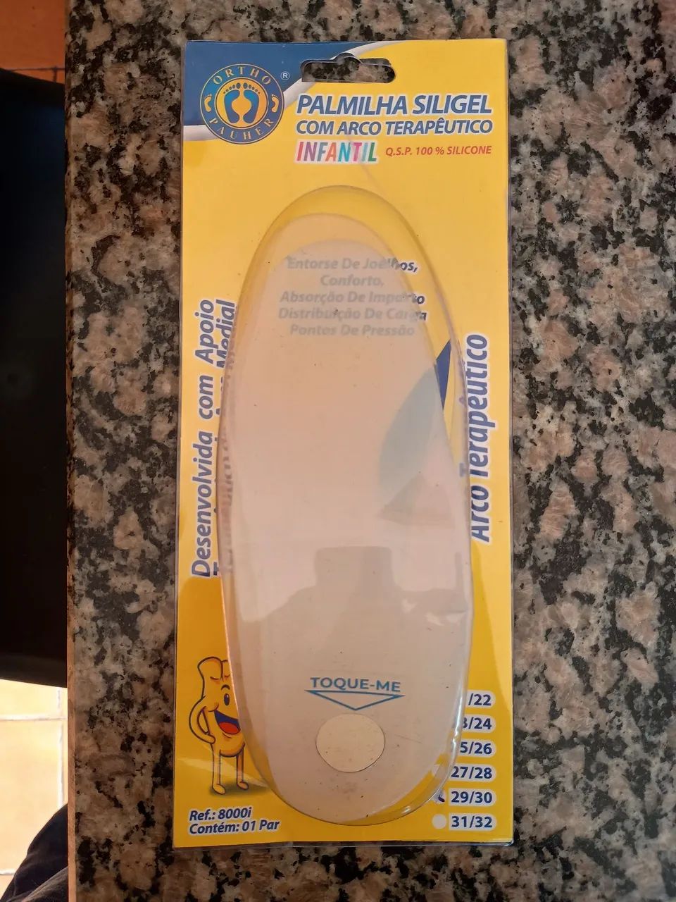 Palmilha Siligel com arco terapêutico 