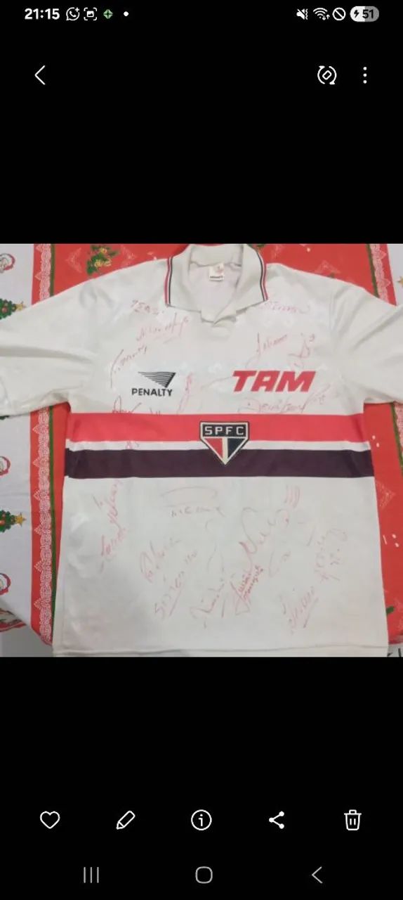 Camiseta SPFC AUTOGRAFADA 