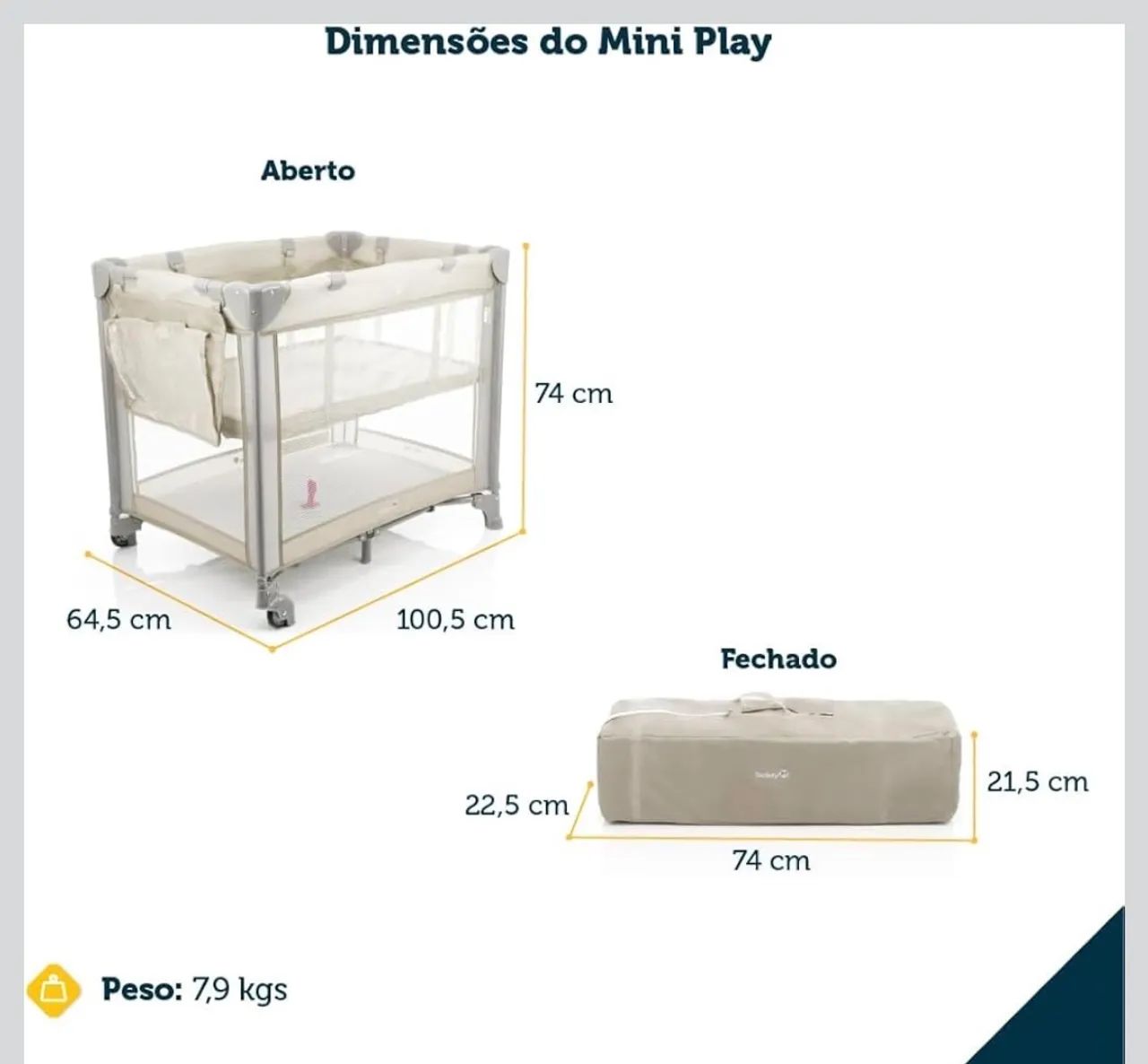Safety 1st  Berço Mini Play - Foto 4