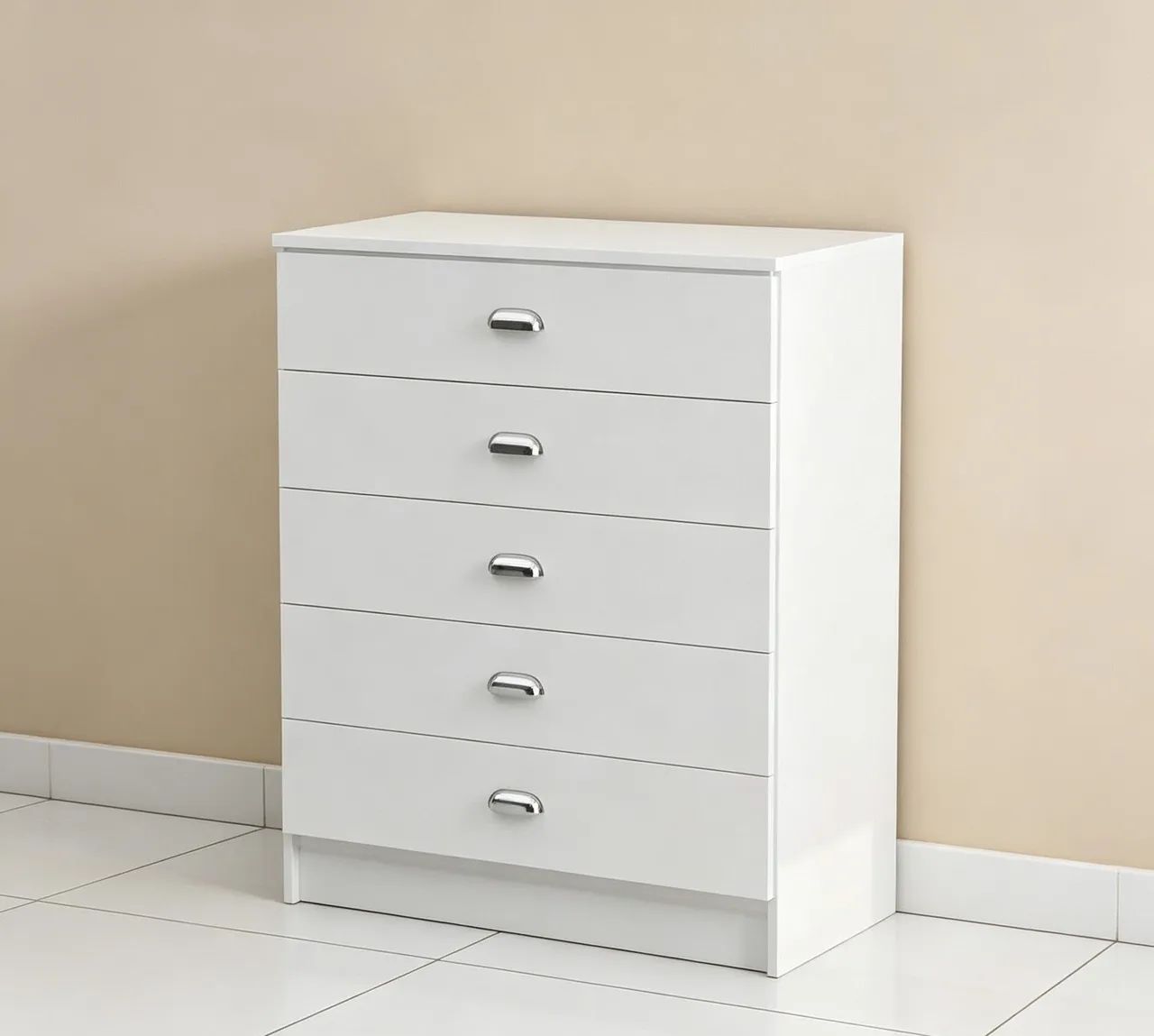 Cômodas 5 gavetas em mdf