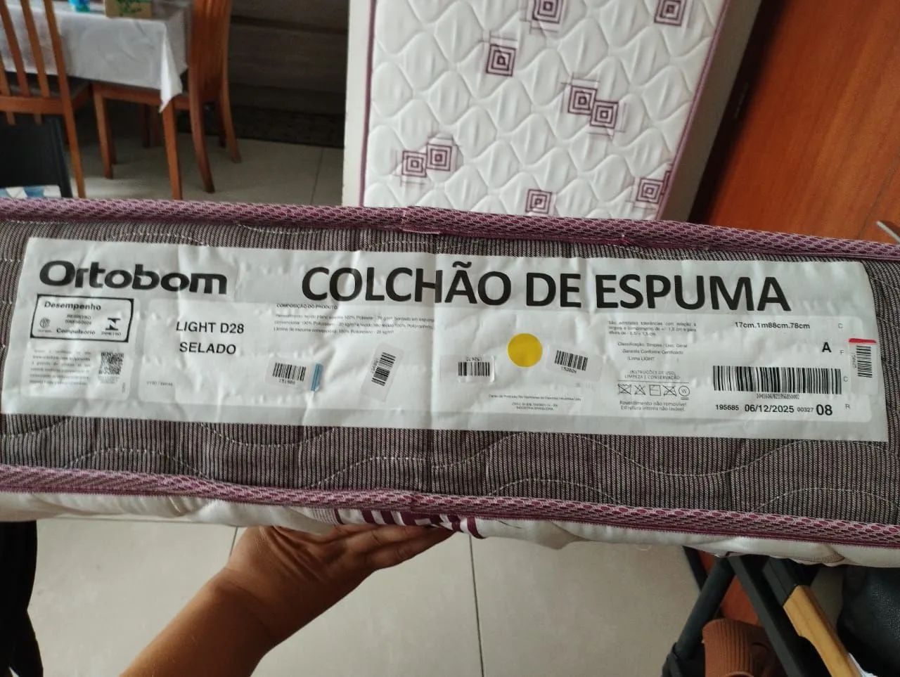 Colchão Solteiro 0,78 Ortobom 