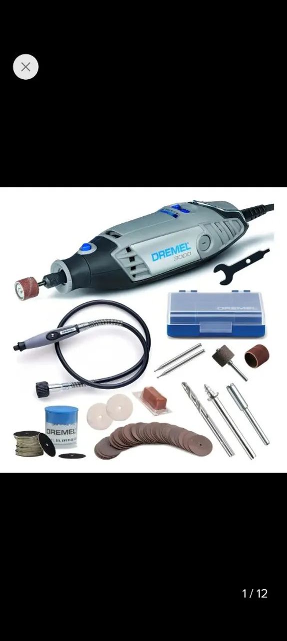 Retifica Dremel 3000 + 82 assessórios + eixo flexível  - Foto 4