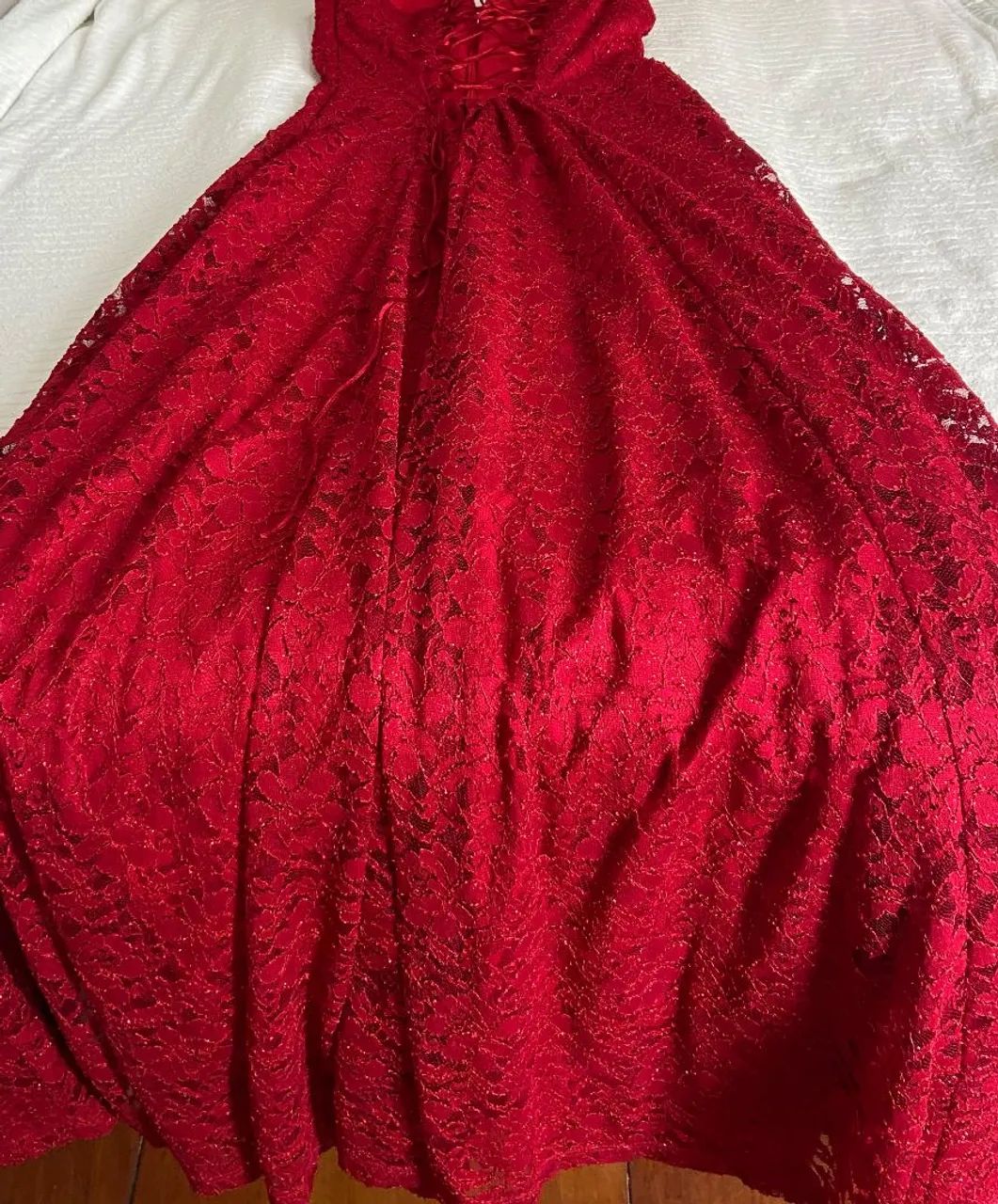 VESTIDO LONGO VERMELHO LINDO - Foto 5