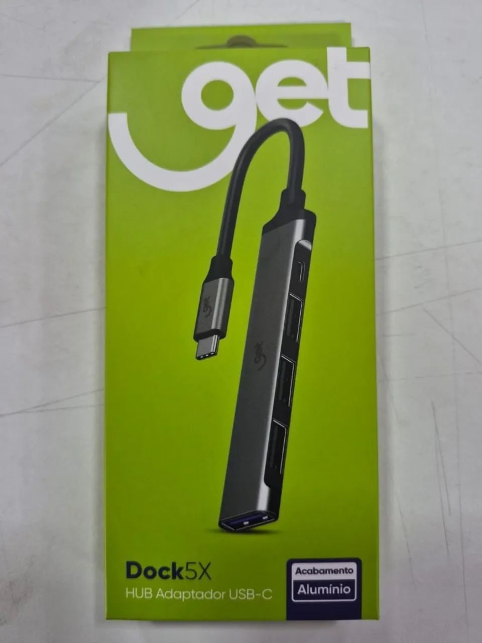 Hub Adaptador Get USB-C 5 em 1 com USB-C, USB 3.0 e USB 2.0