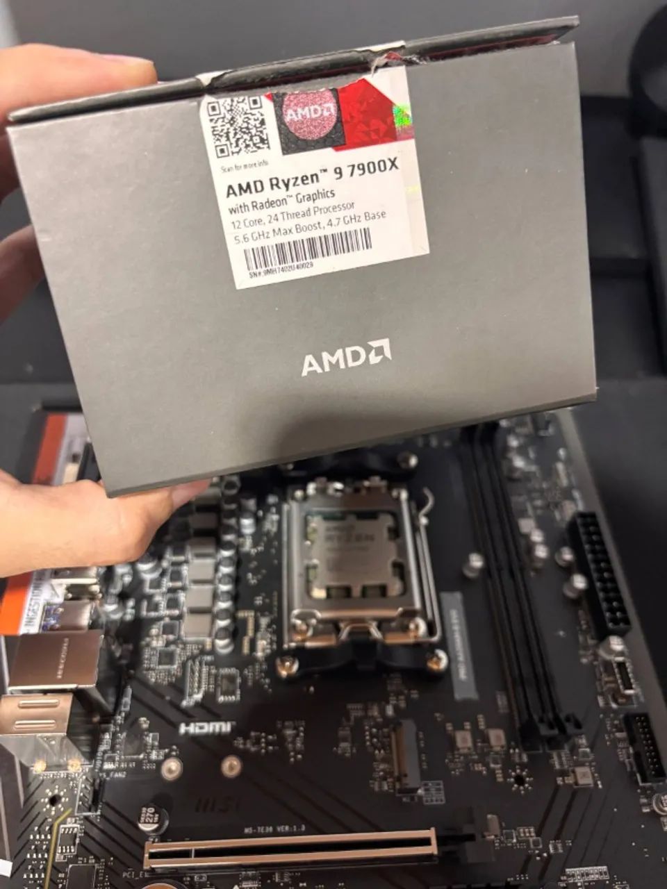 Processador Ryzen 9 7900x 5,6ghz
