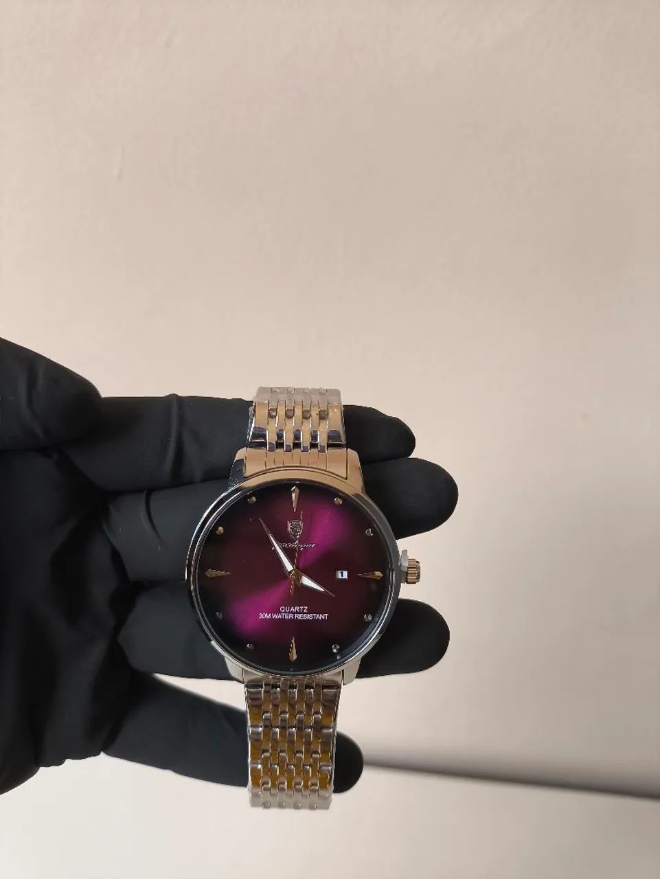 Relógio Poedagar Luxo, Aço inoxidável, Quartzo, Mostrador com Data - Foto 5