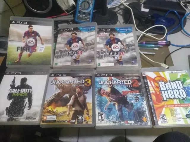 Lote com jogos de PS3