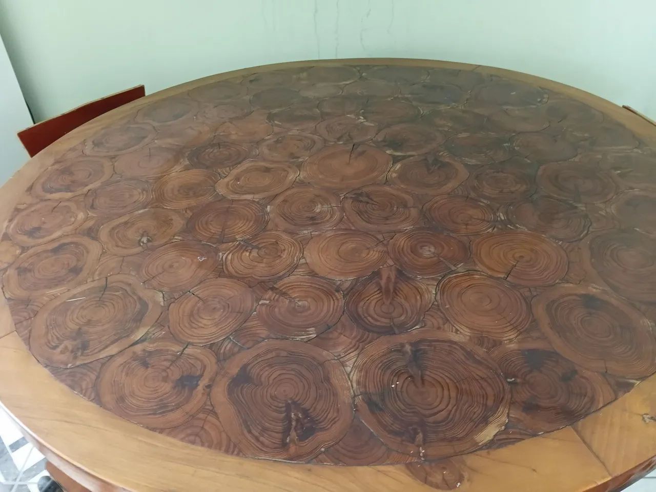 Mesa rústica , madeira , artesanal  - Foto 5