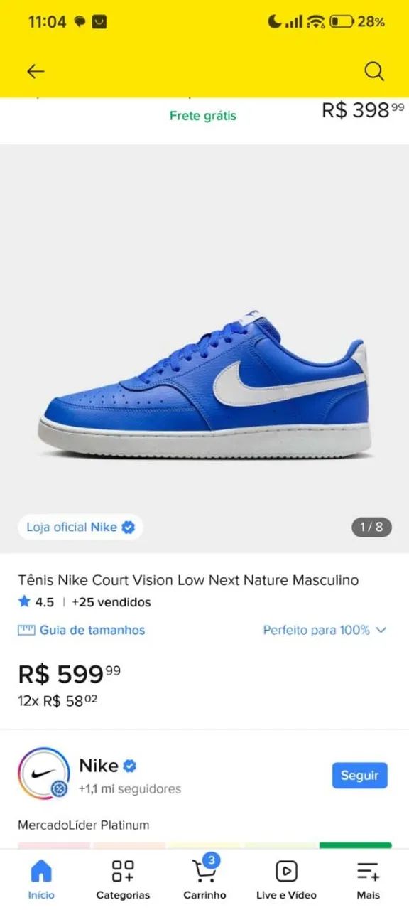 Tênis no precinho