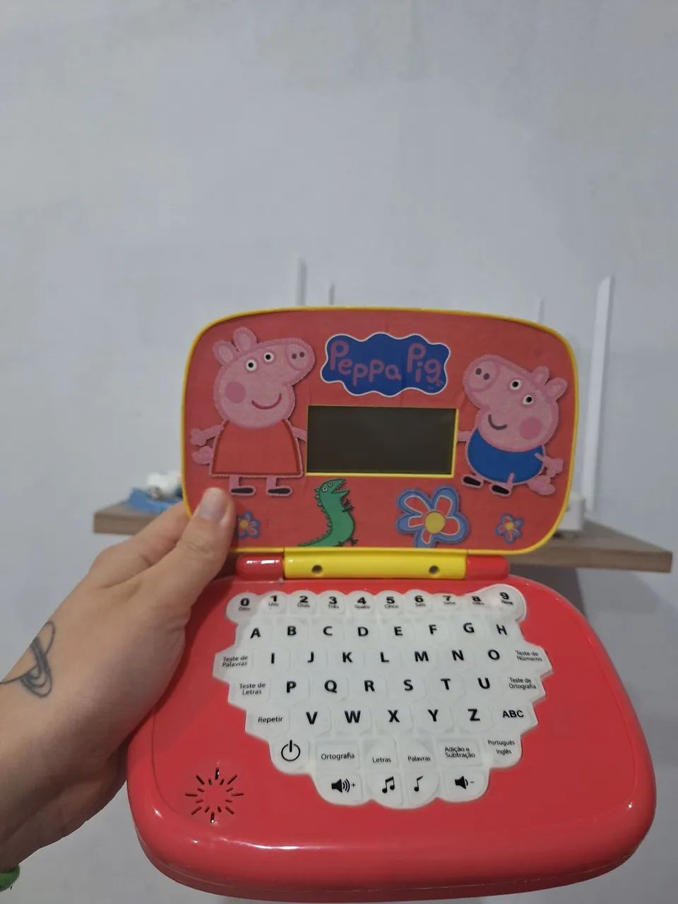 Laptop de brinquedo Peppa Pig bilíngue 