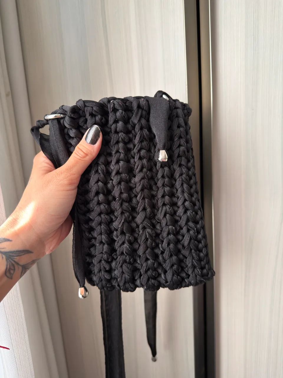 Bolsa de crochê para celular  - Foto 2