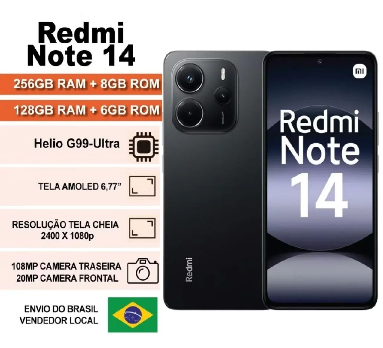 Celular xiaomi Redmi Note 14 8GB RAM 256GB  - Foto 2