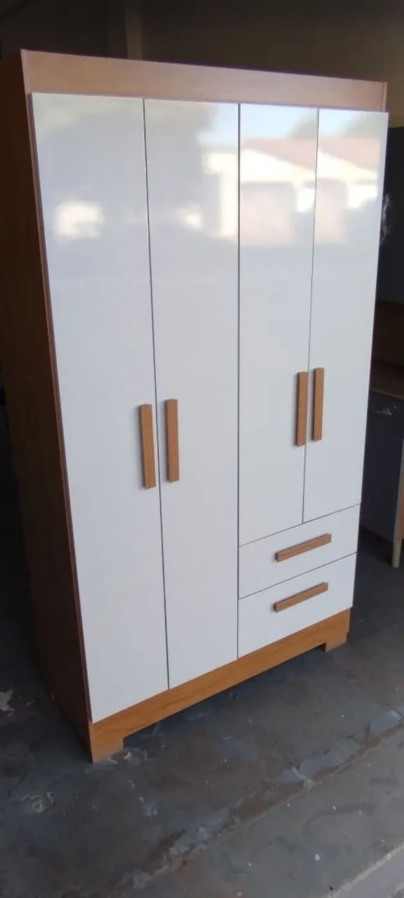 Guarda Roupa Solteiro 4 Portas Novo Com Entrega Expressa