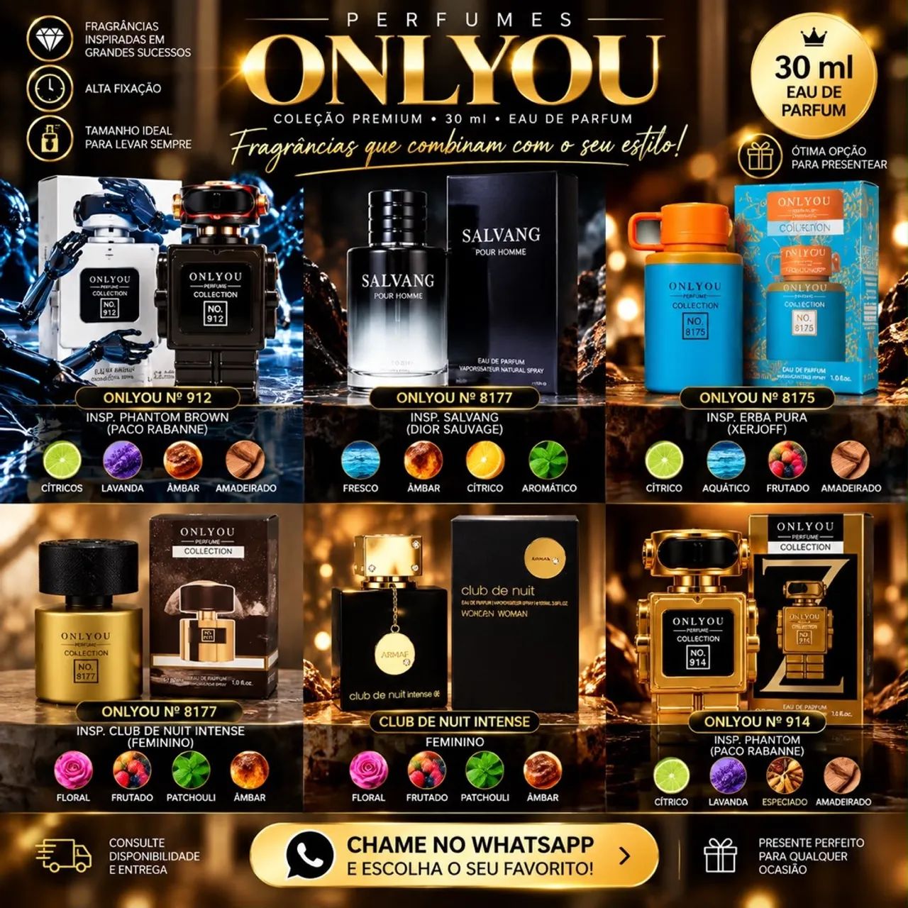 Perfumes Onlyou 30ML EAU de Parfum  - Foto 2