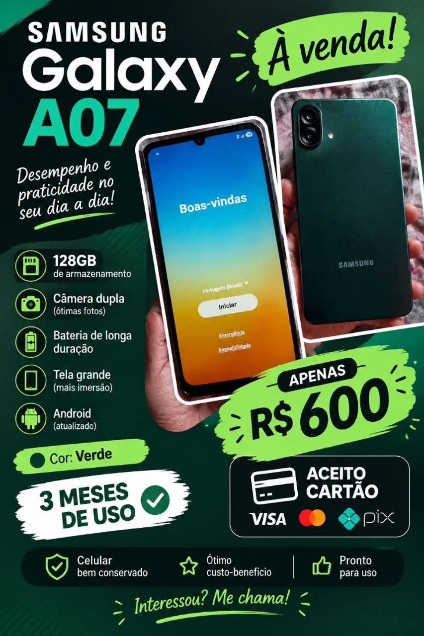 Samsung A07 verde