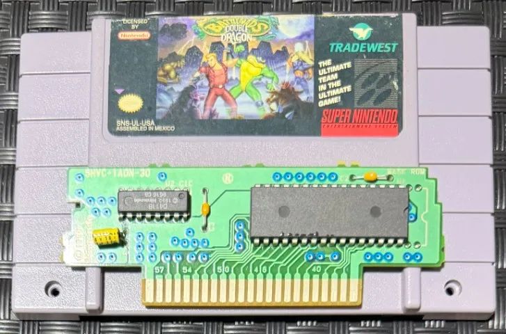 BATTLETOADS & DOUBLE DRAGON SNES ORIGINAL * PCB ORIGINAL NINTENDO * LABEL ORIGINAL * TRADW - Foto 2