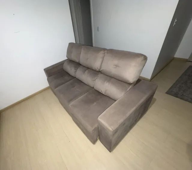 Sofá retrátil e reclinável 3 lugares - Foto 2