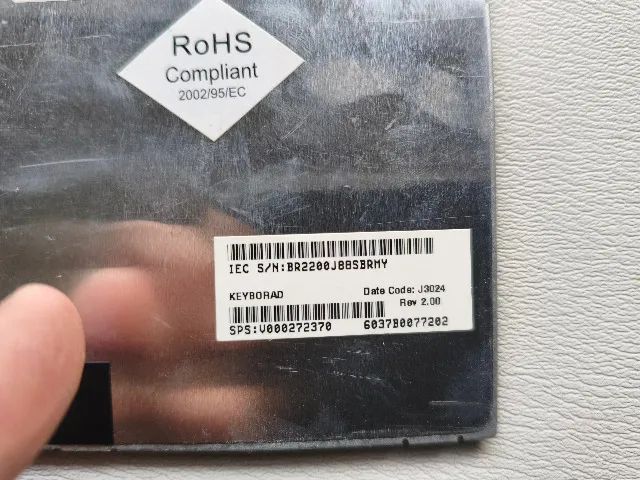 Teclado Reposição Notebook Modelo 9Z.N7TSV.401 - Foto 3