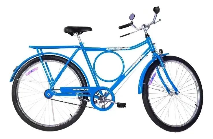 Bicicleta Aro 26 Monark Barra Circular Freio Varão - Azul - Foto 3