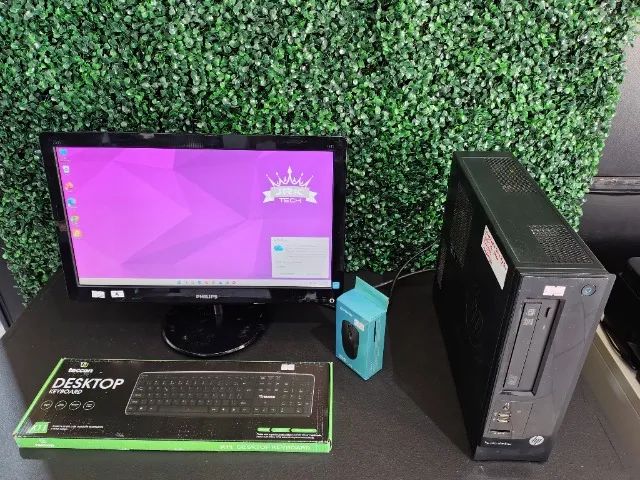 Setup Completo Hp Pro Slimline Com Monitor 20 Polegadas, Processador I5 E Ssd - Foto 4
