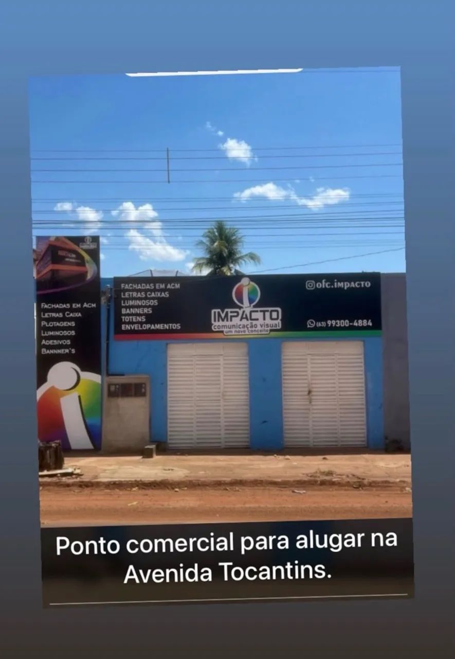 Ponto comercial avenida Tocantins 
