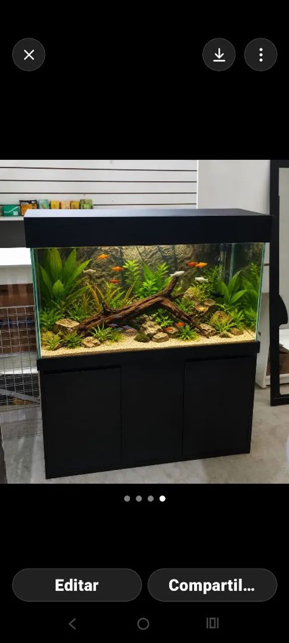 Aquário 150 litros novo 100x30x50 de 1300.00 por 850,00 6xsem juros 