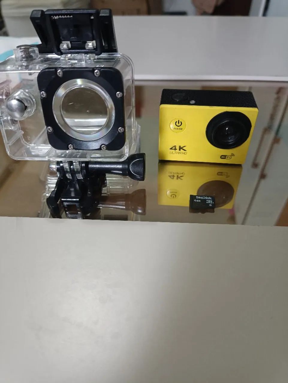Câmera de ação 4 k prova d'água