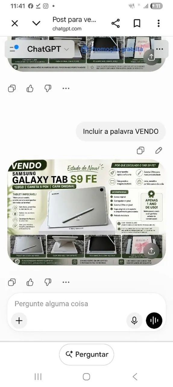 Tablet Samsung Fe9