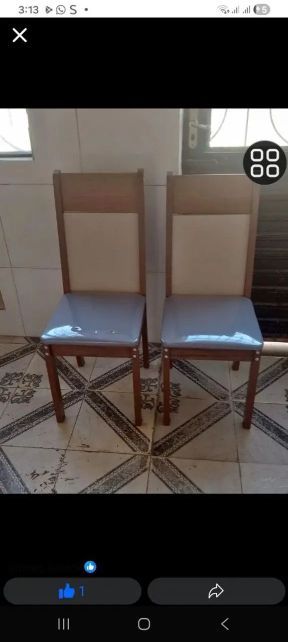 2 cadeiras novas