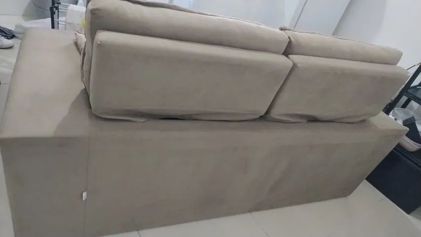 SOFÁ RETRÁTIL RECLINÁVEL LUIZZI MONET 3 LUGARES - Foto 4